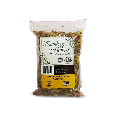 Tabaco Sasso Kumbaya Flowers 25g - sem nicotina -